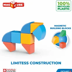 Geomag 201 magicube 3 shapes recycled animals 9 pcs><noscript><img width=