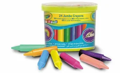 24 maxi pastelli a cera mini kids – binney & smith – marche> Cancelleria E Accessori