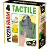 HEADU 4 tactile puzzle farm – tocca e ricomponi! 4 puzzle progressivi con texture tattili. memoria, forme e colori> Primi Apprendimenti