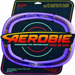 Aerobie pro blade, disco volante da esterno, anello da lancio auto-livellante, dai 5 anni in su, viola> Giochi Di Abilità E Sport