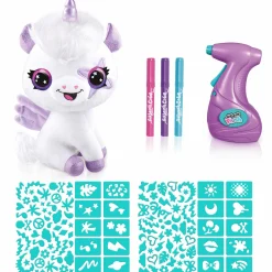 ROCCO GIOCATTOLI Airbrush plush – peluche magic unicorn- libera la fantasia> Kit Artistici E Pittura