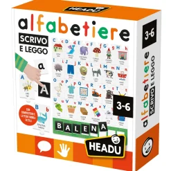 HEADU Alfabetiere scrivo e leggo – impara l’alfabeto giocando – prime letture 3+> Giochi Per Imparare Le Lingue