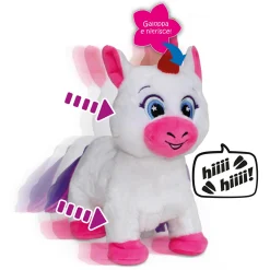 AMI PLUSH Arya unicorno interattivo che cammina e nitrisce – 27 cm –> Peluche Interattivi
