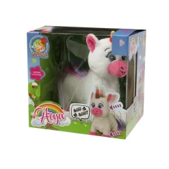 AMI PLUSH Arya unicorno interattivo che cammina e nitrisce – 27 cm –><noscript><img width=