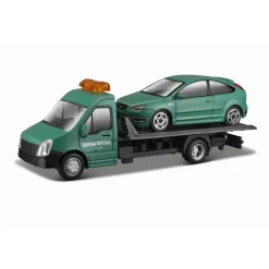 BBURAGO Assortimento carro attrezzi (con auto) in scala 1/43. scatola vetrina.> Garage E Circuiti