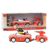 GIOCHI PREZIOSI Auto dei vigili del fuoco con personaggio articolato 7 cm e rimorchio con idrante> Action Figures