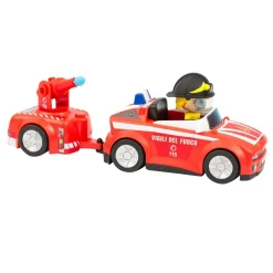 GIOCHI PREZIOSI Auto dei vigili del fuoco con personaggio articolato 7 cm e rimorchio con idrante> Action Figures