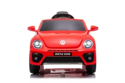 Auto elettrica per bambini volkswagen the beetle rossa r/c 12v luci e suoni, bluetooth> Cavalcabili Elettrici