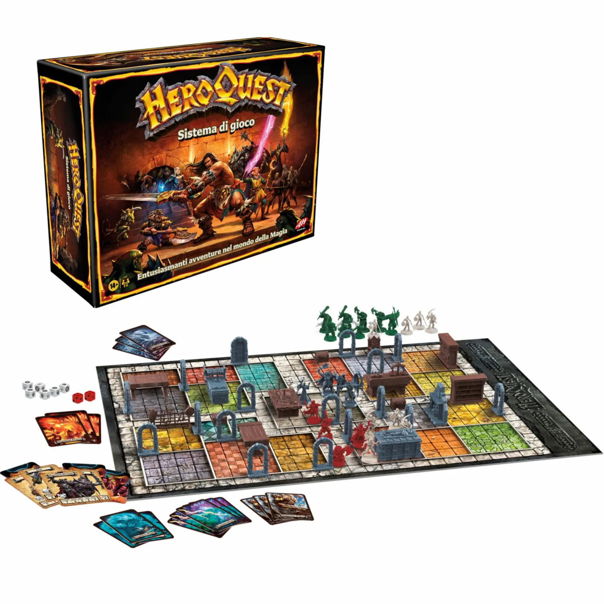HASBRO GAMING Avalon hill – heroquest, gioco di avventura fantasy con oltre 65 miniature, dai 14 anni in su, per 2-5 giocatori (versione italiana)> Giochi Da Tavolo Per Adulti E Carte Collezionabili|Giochi Di Strategia