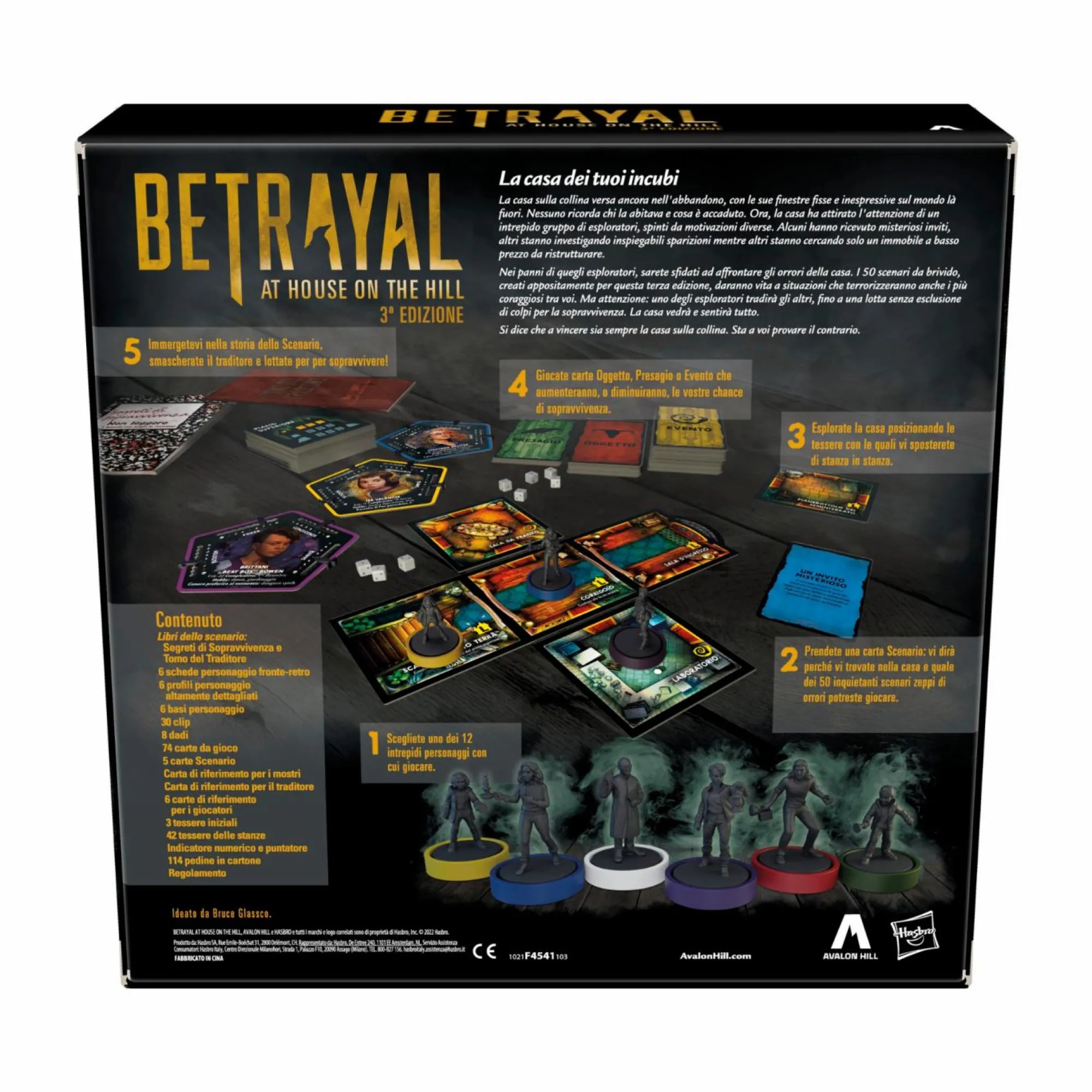HASBRO GAMING Avalon hill, betrayal at house on the hill, 3ª edizione> Giochi Da Tavolo Per Adulti E Carte Collezionabili|Giochi Di Strategia