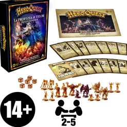 AVALON HILL , heroquest, la profezia di telor, pack delle imprese, richiede il sistema di gioco base heroquest per poter giocare><noscript><img width=