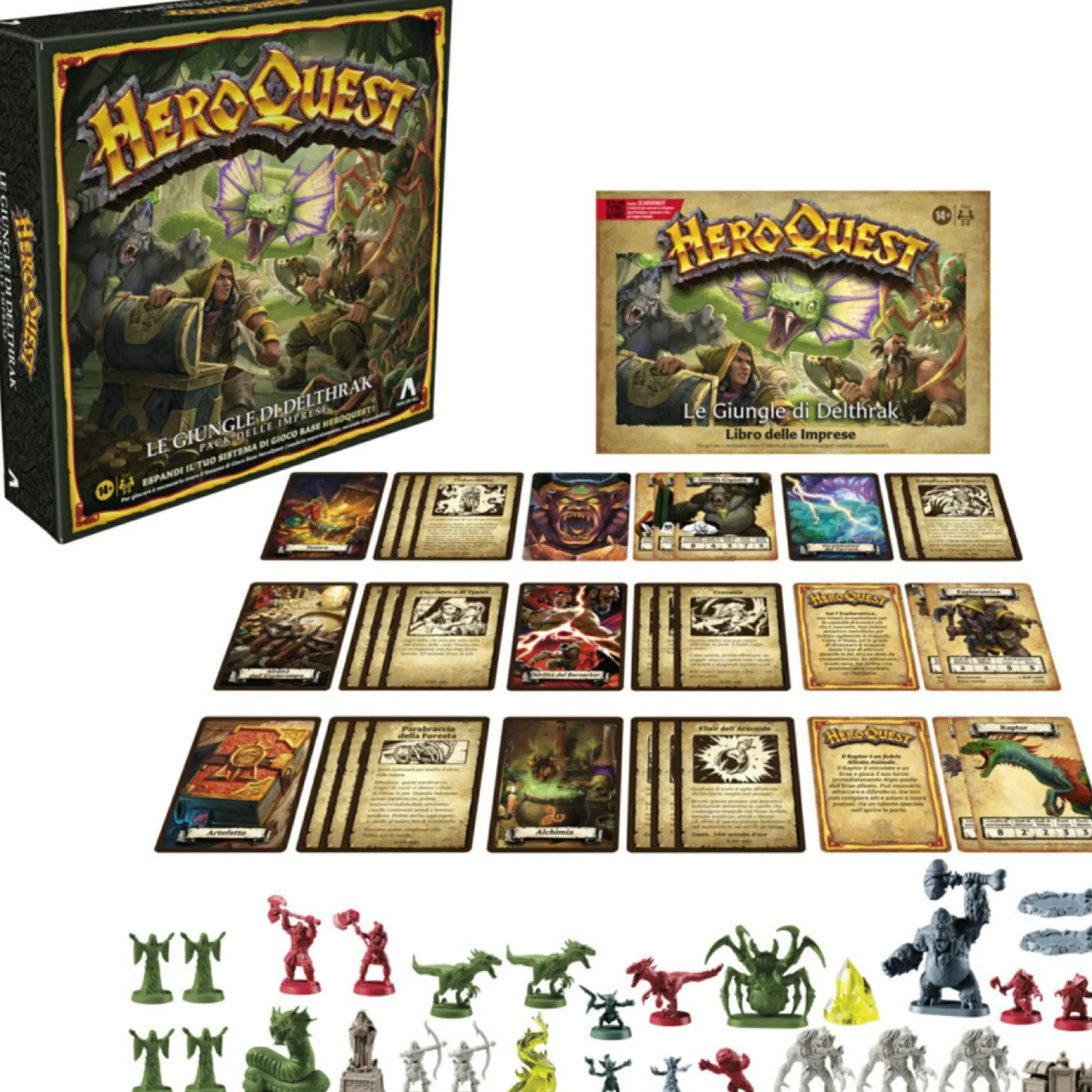 HASBRO GAMING Avalon hill, heroquest, pack delle imprese le giungle di delthrak, per giocare è necessario avere il sistema di gioco base heroquest> Giochi Escape Room Ed Enigmi