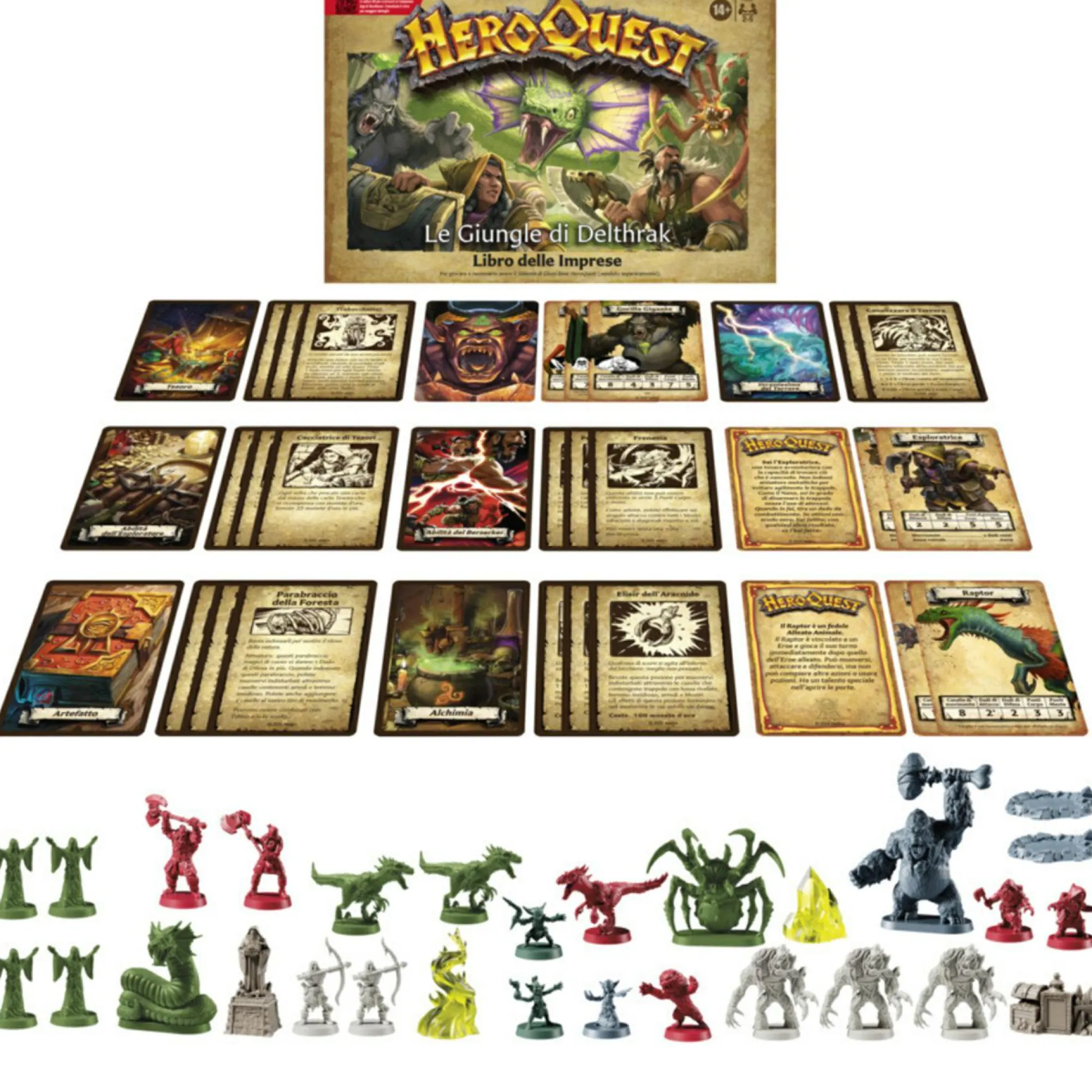 HASBRO GAMING Avalon hill, heroquest, pack delle imprese le giungle di delthrak, per giocare è necessario avere il sistema di gioco base heroquest> Giochi Escape Room Ed Enigmi
