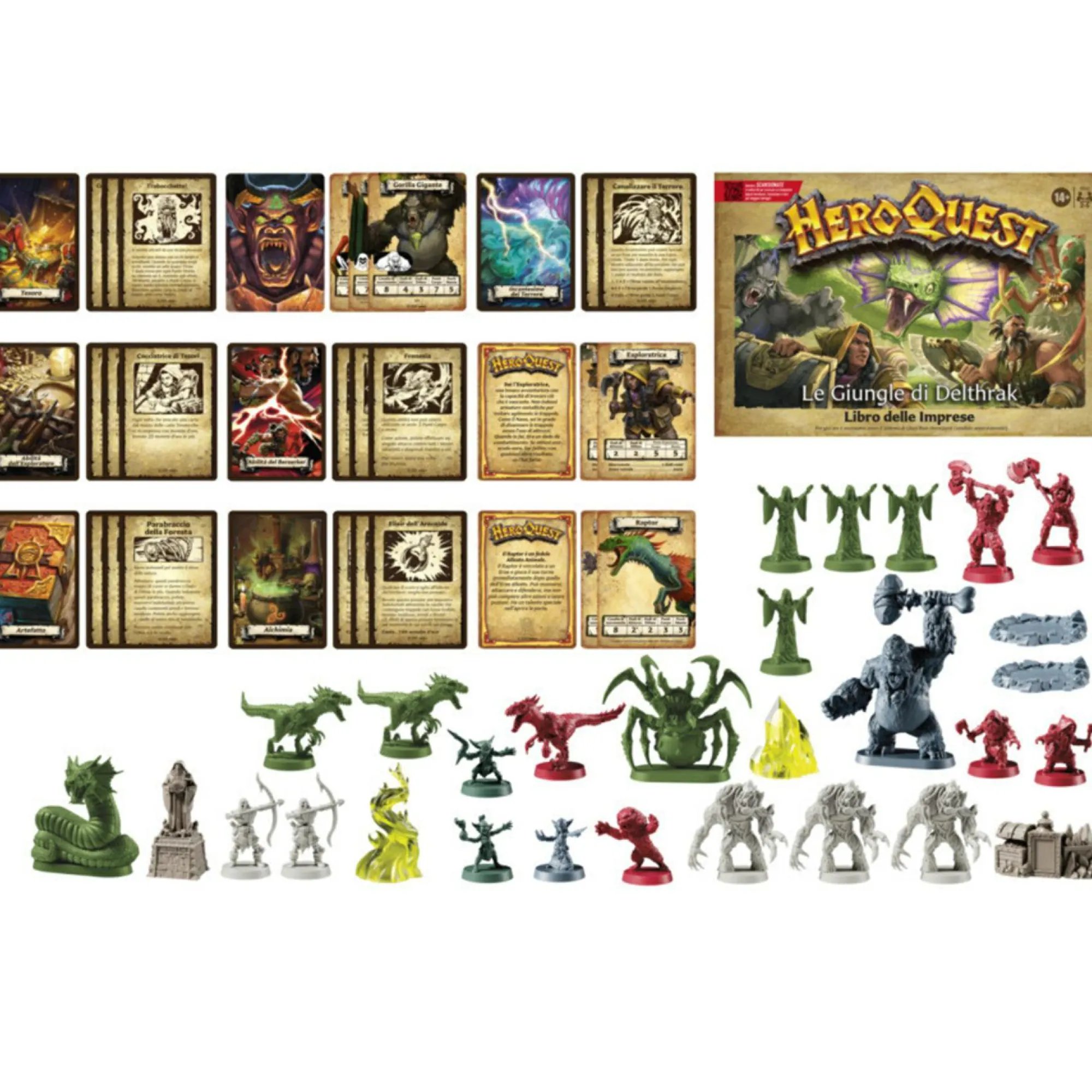 HASBRO GAMING Avalon hill, heroquest, pack delle imprese le giungle di delthrak, per giocare è necessario avere il sistema di gioco base heroquest> Giochi Escape Room Ed Enigmi