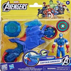 Avengers personaggio capt america e moto 10cm> Action Figures