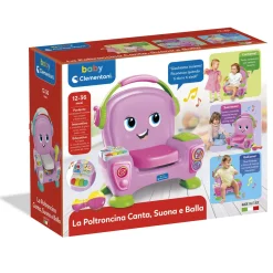 BABY CLEMENTONI – 17755 – poltroncina canta, suona e balla pink> Giochi Di Apprendimento