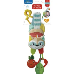 BABY CLEMENTONI – easy-peasy soft racoon – procione morbido peluche> Giochi Per Passeggino E Culla