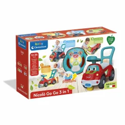 BABY CLEMENTONI – nicolò go go 3 in 1, macchinina primi passi> Cavalcabili E Primi Passi