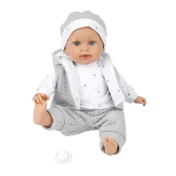 LOVE BEBE' Bambola realistica charlie – grigio – 42 cm> Bambolotti