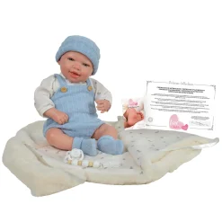 LOVE BEBE' PREMIUM Bambola reborn azzurro 45 cm – love bebé> Bambolotti