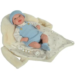 LOVE BEBE' PREMIUM Bambola reborn azzurro 45 cm – love bebé> Bambolotti