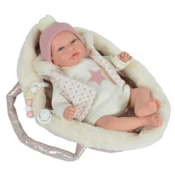 LOVE BEBE' PREMIUM Bambola reborn rosa 40 cm  – love bebé> Bambolotti