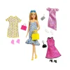 Barbie – bambola bionda alla moda, set con abiti fashion e accessori> Fashion Dolls
