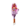 Barbie – bambola deluxe style n.1, con capelli rosa e abito core rosa lucido, accessori inclusi> Fashion Dolls