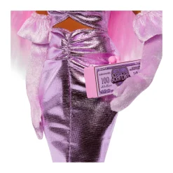 Barbie – bambola deluxe style n.1, con capelli rosa e abito core rosa lucido, accessori inclusi><noscript><img width=