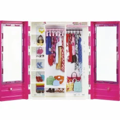 Barbie – bambole & ken con vestiti alla moda, include armadio con maniglia e veicolo con ruote girevoli e cinture di sicurezza; giocattolo per bambini 3+ anni> Camper E Veicoli Per Bambole