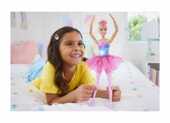 Barbie – dreamtopia luci scintillanti, ballerina magico tutu, bambola dai capelli biondi, con luci, coroncina e tutù rosa, giocattolo per bambini, 3+ anni, hlc25> Fashion Dolls