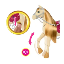 Barbie – tornado, cavallo interattivo con luci, musica e accessori, balla e nitrisce><noscript><img width=