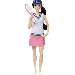 Barbie carriere – tennista, bambola sportiva snodata con racchetta e accessori inclusi> Fashion Dolls
