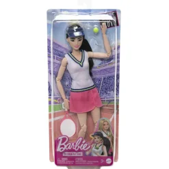 Barbie carriere – tennista, bambola sportiva snodata con racchetta e accessori inclusi> Fashion Dolls