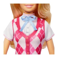 Barbie malibu, bambola bionda con outifit e accessori da equitazione inclusi><noscript><img width=