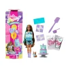 Barbie party unboxed – party stars serie compleanno del cucciolo, bambola con 10 accessori a sopresa> Fashion Dolls