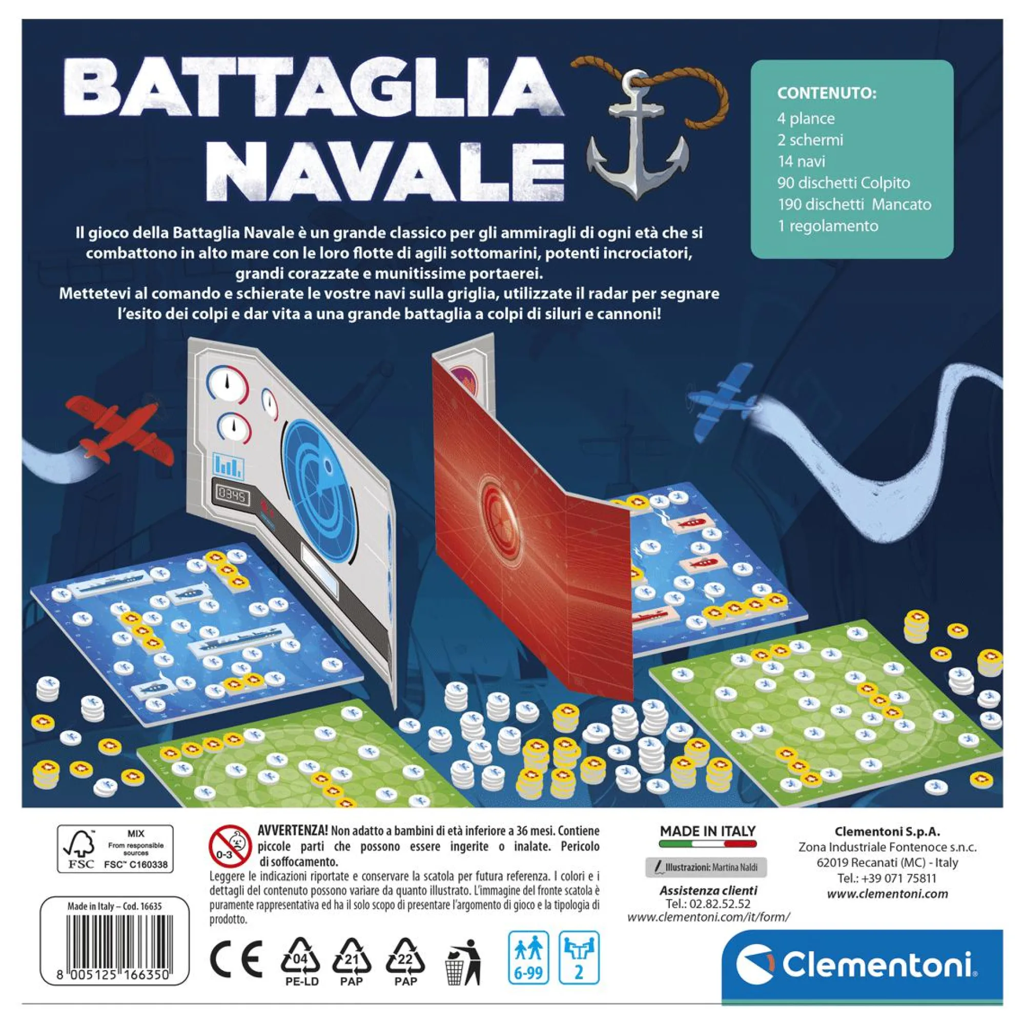 CLEMENTONI Battaglia navale> Giochi Tascabili E Da Viaggio
