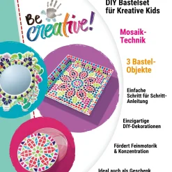 RAVENSBURGER Be creative maxi: mosaic, gioco creativo per bricolage e fai-da-te, lavori creativi, mosaico, per ba –><noscript><img width=