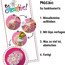RAVENSBURGER Be creative maxi: mosaic, gioco creativo per bricolage e fai-da-te, lavori creativi, mosaico, per ba –><noscript><img width=