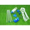 Bestway aspiratore funziona con pompe da 2.006 lt/h e superiori, tubo da mt. 6 e mm. 32  di diametro incluso, ideale per tutte le piscine, asta in alluminio in 4 sezioni, 3 adattatori> Piscine Da Giardino