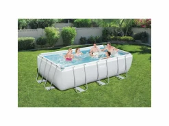 Bestway piscina power steel frame  rettangolare cm. 404x201x100><noscript><img width=