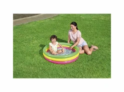Bestway piscina summer 3 anelli color con fondo gonfiabile 102x25 cm><noscript><img width=