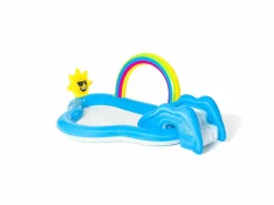Bestway play center arcobaleno 257x145x91 cm con scivolo e sole spruzzo> Gonfiabili Per Bambini