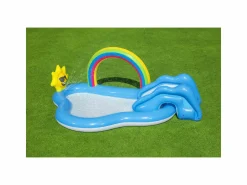 Bestway play center arcobaleno 257x145x91 cm con scivolo e sole spruzzo> Gonfiabili Per Bambini