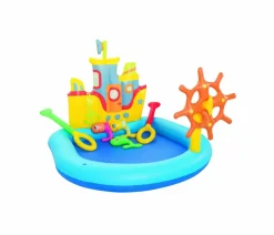 Bestway play center nave 140x130x104 cm con pesci e accessori gonfiabili> Gonfiabili Per Bambini