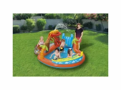 Bestway play center vulcano 265x265x104 cm con fondo gonfiabile, scivolo, spruzzo, gioco con anello e palline><noscript><img width=