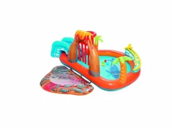 Bestway play center vulcano 265x265x104 cm con fondo gonfiabile, scivolo, spruzzo, gioco con anello e palline><noscript><img width=
