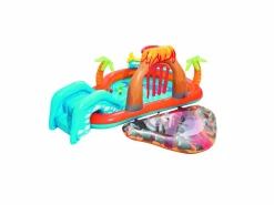 Bestway play center vulcano 265x265x104 cm con fondo gonfiabile, scivolo, spruzzo, gioco con anello e palline><noscript><img width=