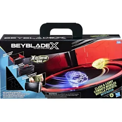 BEYBLADE x con l’arena clash and carry, ghiera x-celerator e trottole personalizzabili><noscript><img width=