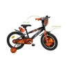 SUN&SPORT Bicicletta 16″ – arancione. 2 freni caliper – borraccia e mascherina frontale e disco colorato nella ruota anteriore inclusi – adatta per  bambini dai 8-12 anni> Biciclette Per Bambini